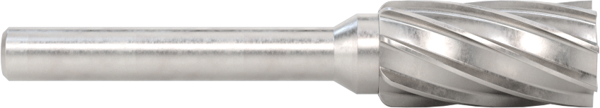 Yumuşak Metaller ve Plastikler için Karbür Frez, Düz Silindir, 1/2" Baş Çapı
