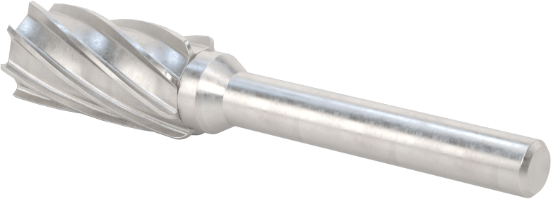 Yumuşak Metaller ve Plastikler için Karbür Frez, Düz Silindir, 1/2" Baş Çapı