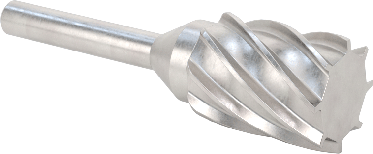 Yumuşak Metaller ve Plastikler için Karbür Frez, Düz Silindir, 3/4" Baş Çapı