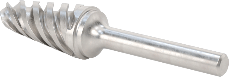 Yumuşak Metaller ve Plastikler için Karbür Frez, Yuvarlak Konik Koni, 5/8" Baş Çapı
