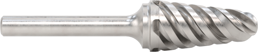 Yumuşak Metaller ve Plastikler için Karbür Frez, Yuvarlak Konik Koni, 5/8" Baş Çapı