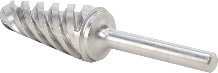 Yumuşak Metaller ve Plastikler için Karbür Frez, Yuvarlak Konik Koni, 3/4" Baş Çapı