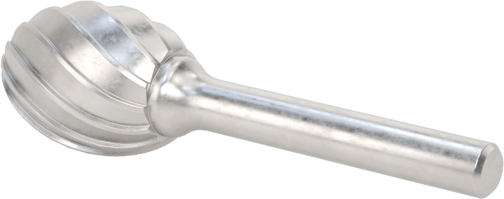 Yumuşak Metaller ve Plastikler için Karbür Frez, Oval, 3/4" Baş Çapı