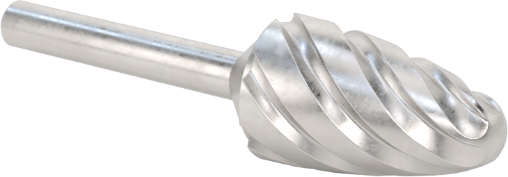 Yumuşak Metaller ve Plastikler için Karbür Frez, Yuvarlak Ağaç, 3/4" Baş Çapı