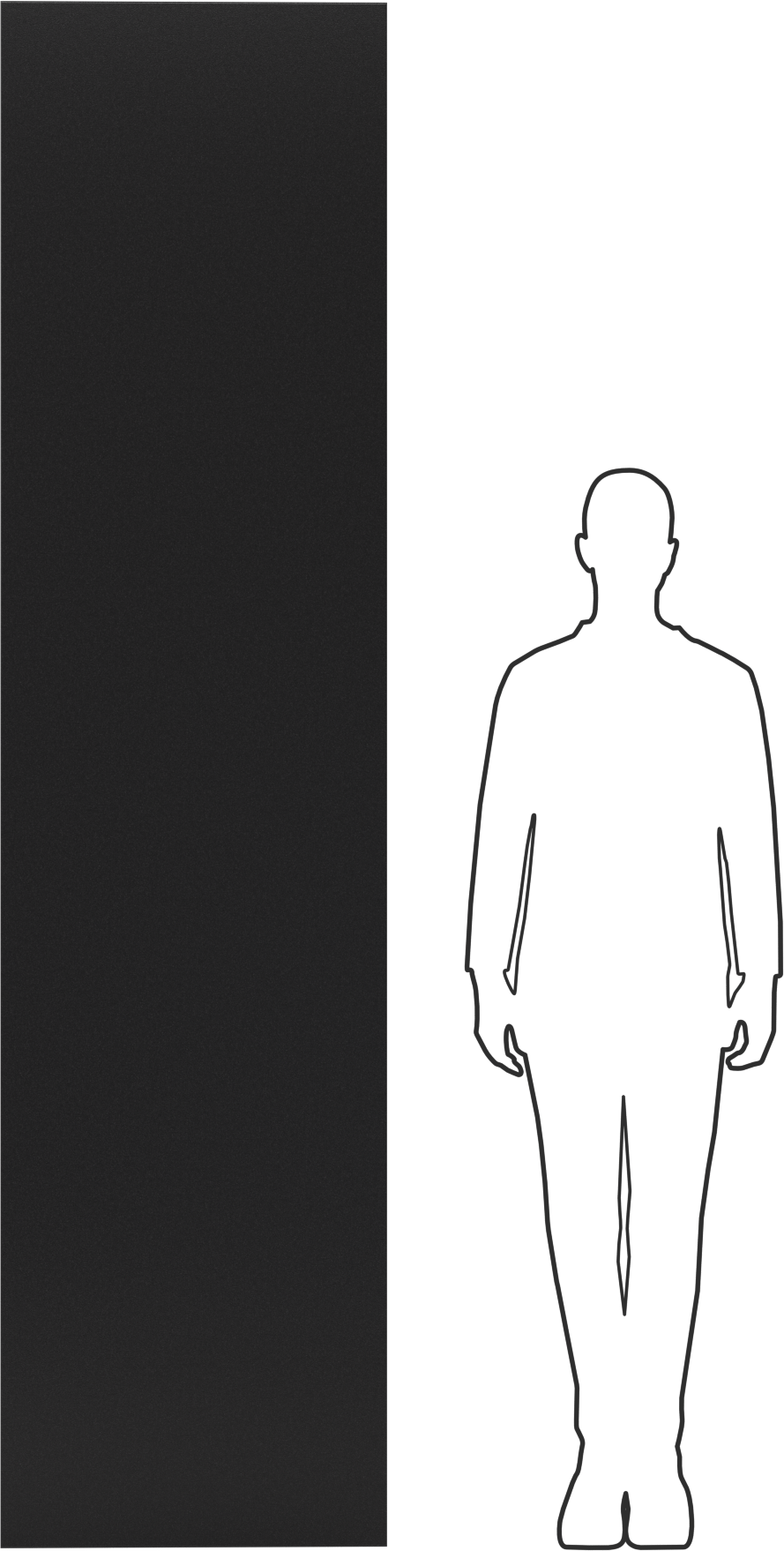 Kaygan Siyah UHMW Levha, 24" x 96" x 1/4"