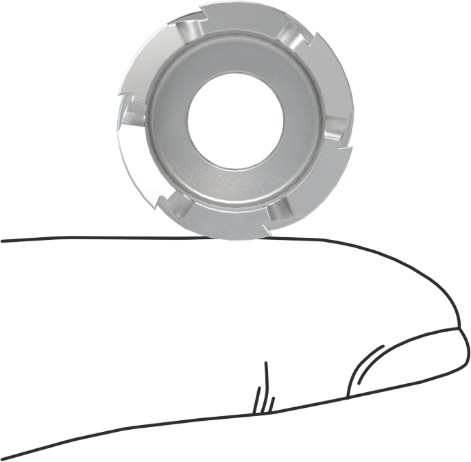 Sac Metal için Delik Testere, 1/4" Kesme Derinliği, 19 mm Çap