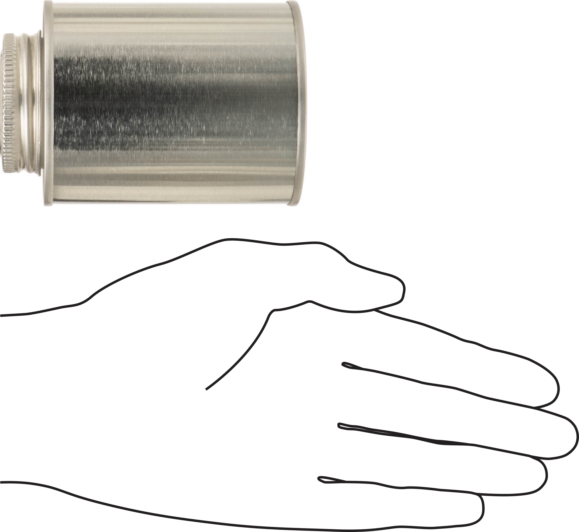 Fırçalı Kapaklı Kutu, Düz Swablı, 8 FL. oz. Kapasite
