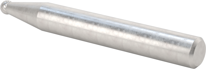 1/4" Çaplı Şaftlı Karbür Freze Ucu, Bilye, Anma Numarası SD-11, Tek Kesimli Diş