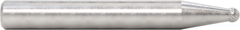 1/4" Çaplı Şaftlı Karbür Freze Ucu, Bilye, Anma Numarası SD-11, Tek Kesimli Diş