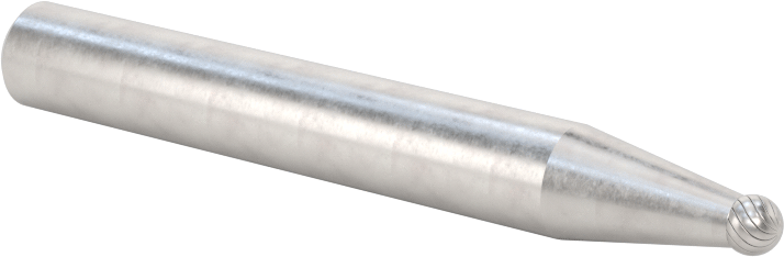 1/4" Çaplı Şaftlı Karbür Freze Ucu, Bilye, Anma Numarası SD-11, Tek Kesimli Diş