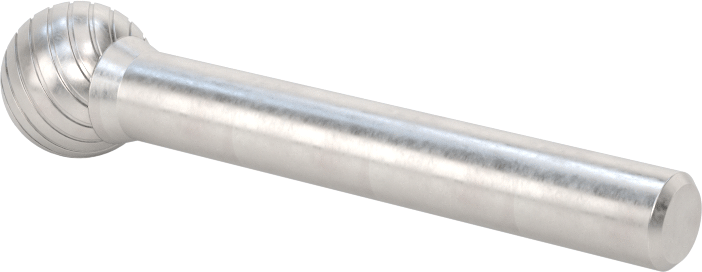 1/4" Çaplı Şaftlı Karbür Freze Ucu, Bilye, Anma Numarası SD-4, Tek Kesimli Diş