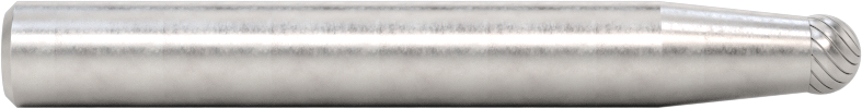 1/4" Çaplı Şaftlı Karbür Freze Ucu, Bilye, Anma Numarası SD-14, Tek Kesimli Diş