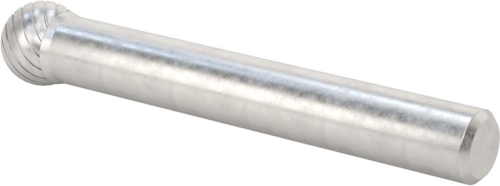 1/4" Çaplı Şaftlı Karbür Freze Ucu, Bilye, Anma Numarası SD-2, Tek Kesimli Diş