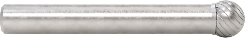 1/4" Çaplı Şaftlı Karbür Freze Ucu, Bilye, Anma Numarası SD-2, Tek Kesimli Diş