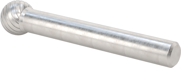 1/4" Çaplı Şaftlı Karbür Freze Ucu, Bilye, Anma Numarası SD-3, Tek Kesimli Diş