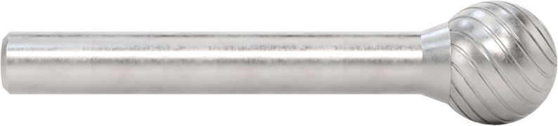 1/4" Çaplı Şaftlı Karbür Freze Ucu, Bilye, Anma Numarası SD-5, Tek Kesimli Diş