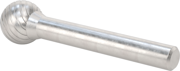 1/4" Çaplı Şaftlı Karbür Freze Ucu, Bilye, Anma Numarası SD-5, Tek Kesimli Diş