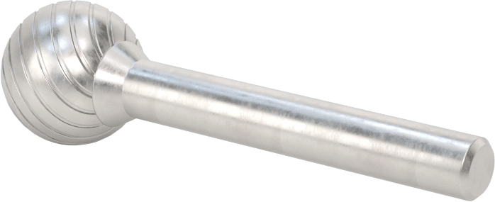 1/4" Çaplı Şaftlı Karbür Freze Ucu, Bilye, Anma Numarası SD-6, Tek Kesimli Diş