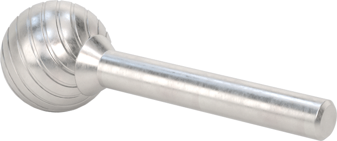 1/4" Çaplı Şaftlı Karbür Freze Ucu, Bilye, Anma Numarası SD-7, Tek Kesimli Diş