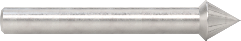 1/4" Çaplı Şaftlı Karbür Freze Ucu, Koni, Anma Numarası SJ-3, Tek Kesimli Diş