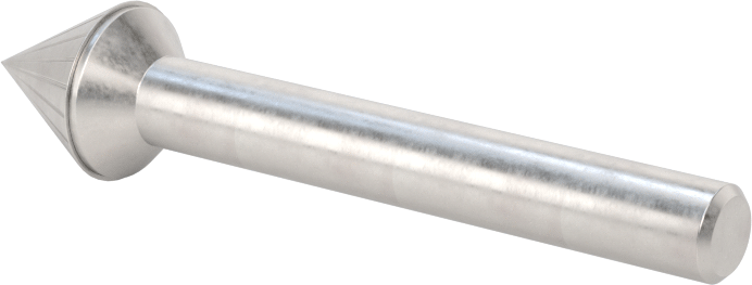 1/4" Çaplı Şaftlı Karbür Freze Ucu, Koni, Anma Numarası SJ-5, Tek Kesimli Diş