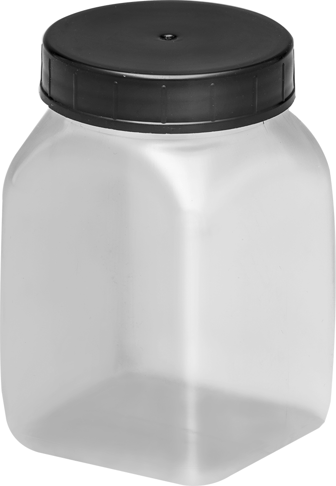 Şeffaf PVC Plastik Kavanoz, 6,7 FL oz/200 ml Kapasite