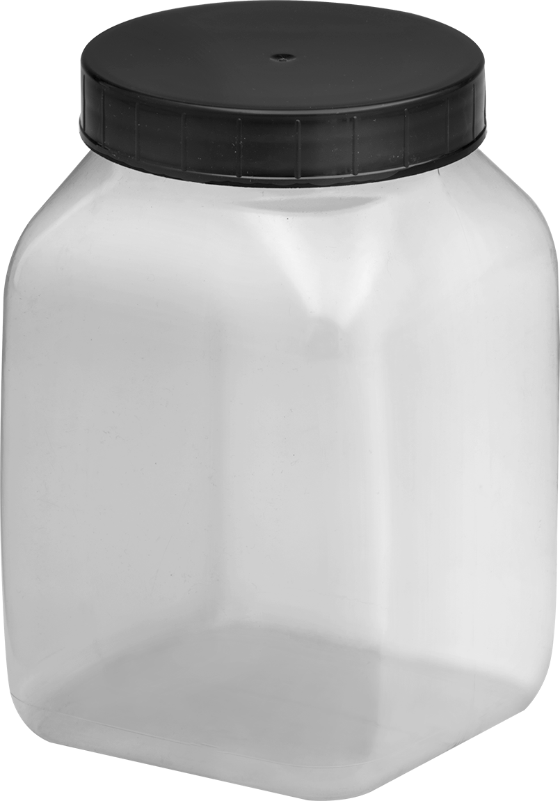 Şeffaf PVC Plastik Kavanoz, 33,8 FL oz/1000 ml Kapasite