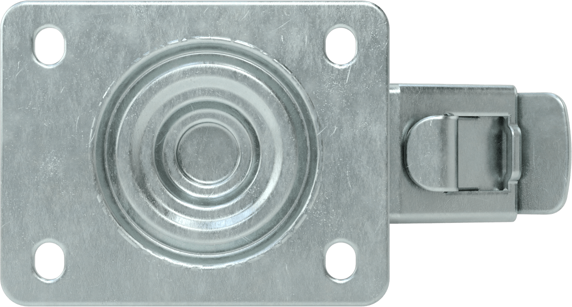 T-Yivli Çerçeve Tekerleği, Statik Kontrol, Fren ve Kilit ile, 3" ve 80 mm Çift/Dörtlü Raylar
