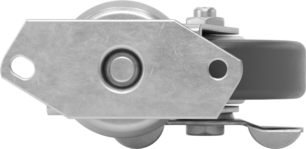 T-Yivli Çerçeve Tekerleği, Kolay Rulo, Döner, 1,5" ve 40 mm Yüksek Ray, 250 lbs. Kapasite