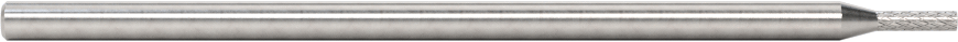 1/8" Çaplı Şaftlı Ekstra Uzun Frez, Düz Silindir, Ticaret No. SA-41L3, Çift Kesimli Diş