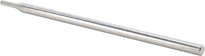 1/8" Çaplı Şaftlı Ekstra Uzun Frez, Düz Silindir, Ticaret No. SA-41L3, Çift Kesimli Diş