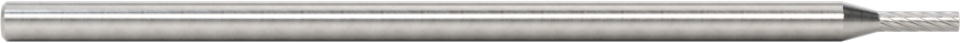 1/8" Çaplı Şaftlı Ekstra Uzun Frez, Düz Silindir, Ticaret No. SA-41L3, Tek Kesimli Diş