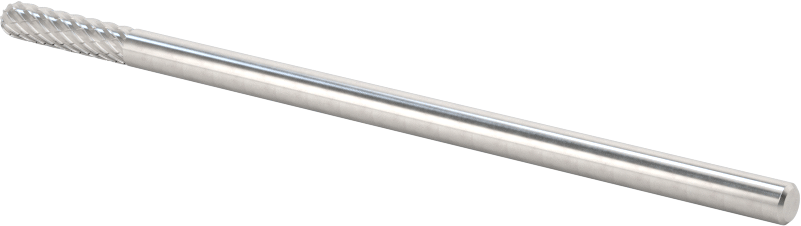 1/8" Çaplı Şaftlı Ekstra Uzun Frez, Yuvarlak Silindir, Ürün No. SC-42L3, Çift Kesimli Diş