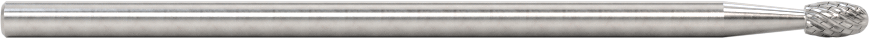 1/8" Çaplı Şaftlı Ekstra Uzun Frez, Oval, Anma Numarası SE-41L3, Çift Kesimli Diş