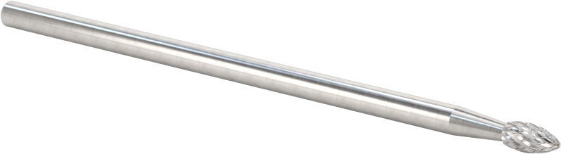 1/8" Çaplı Şaftlı Ekstra Uzun Frez, Alev, Anma Numarası SH-41L3, Çift Kesimli Diş