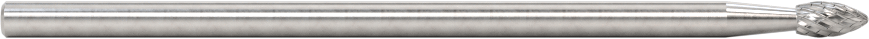 1/8" Çaplı Şaftlı Ekstra Uzun Frez, Alev, Anma Numarası SH-41L3, Çift Kesimli Diş