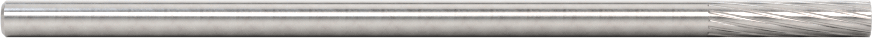 1/8" Çaplı Şaftlı Ekstra Uzun Frez, Düz Silindir, Ticaret No. SA-43L3, Tek Kesimli Diş