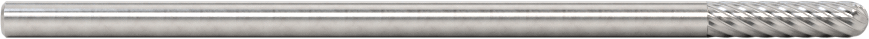 1/8" Çaplı Şaftlı Ekstra Uzun Frez, Yuvarlak Silindir, Ürün No. SC-42L3, Tek Kesimli Diş
