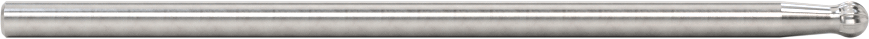 1/8" Çaplı Şaftlı Ekstra Uzun Frez, Bilye, Anma Numarası SD-42L3, Tek Kesimli Diş