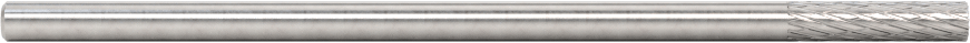 1/8" Çaplı Şaftlı Ekstra Uzun Frez, Düz Kesici Silindir, Ticaret No. Sb-43L3, Çift Kesim
