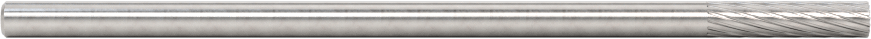1/8" Çaplı Şaftlı Ekstra Uzun Frez, Düz Kesici Silindir, Ticaret No. Sb-43L3, Tek Kesim