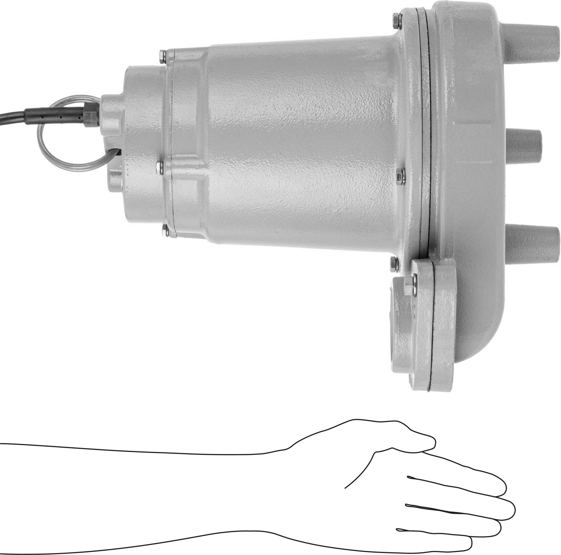 Küçük Katı Maddeler İçeren Su için Karter Pompası, Yüksek Akışlı, Anahtar Olmadan, 240V AC, 1 hp