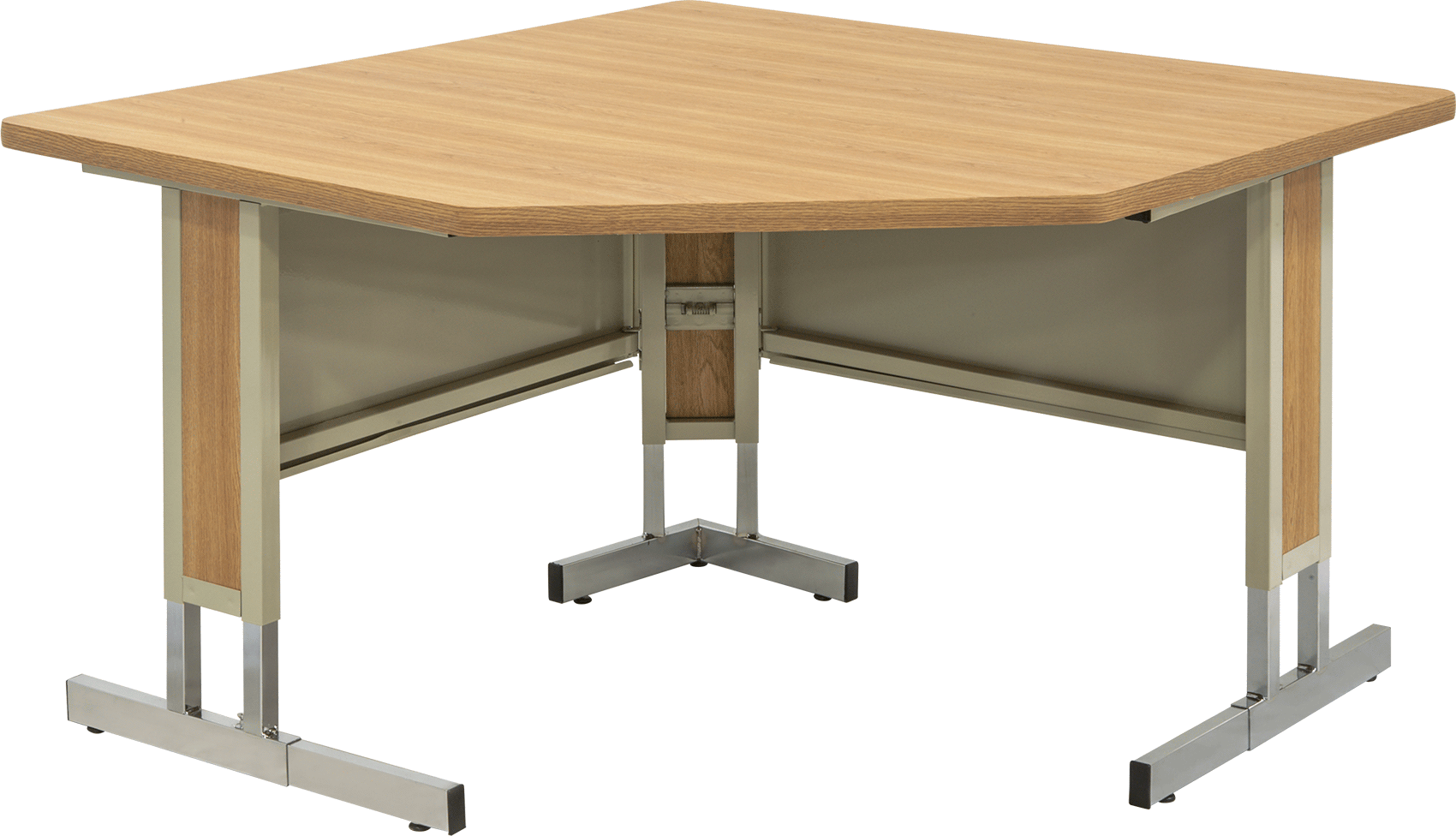 Yüksekliği Ayarlanabilir Ofis Çalışma Masası, Köşe Masası, 48“ Genişlik x 30” Derinlik