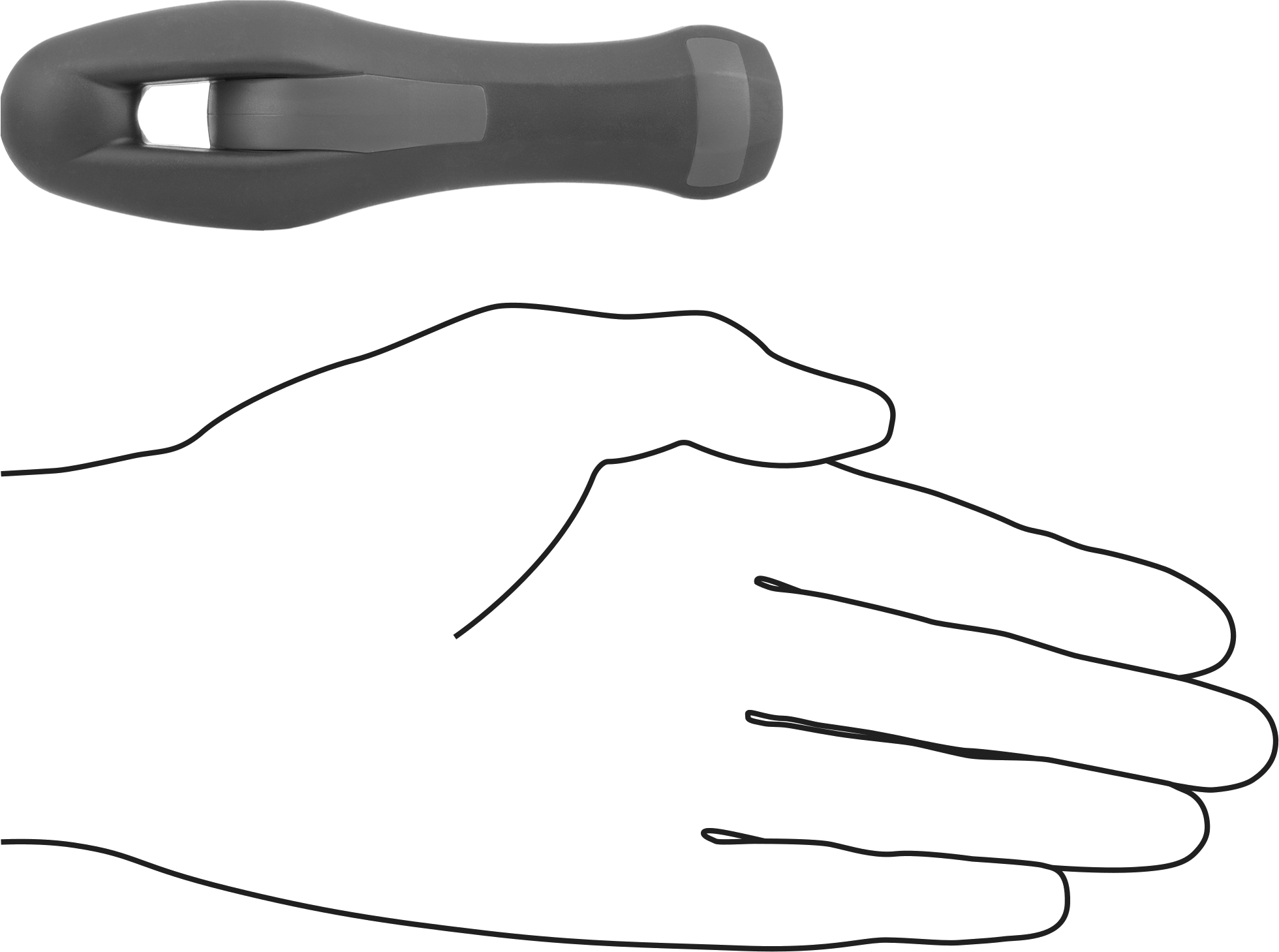Takmalı Tutamak, 8“ ila 10” Uzunlukta Dosyalar için, 9/32" İç Uzunluk, Plastik