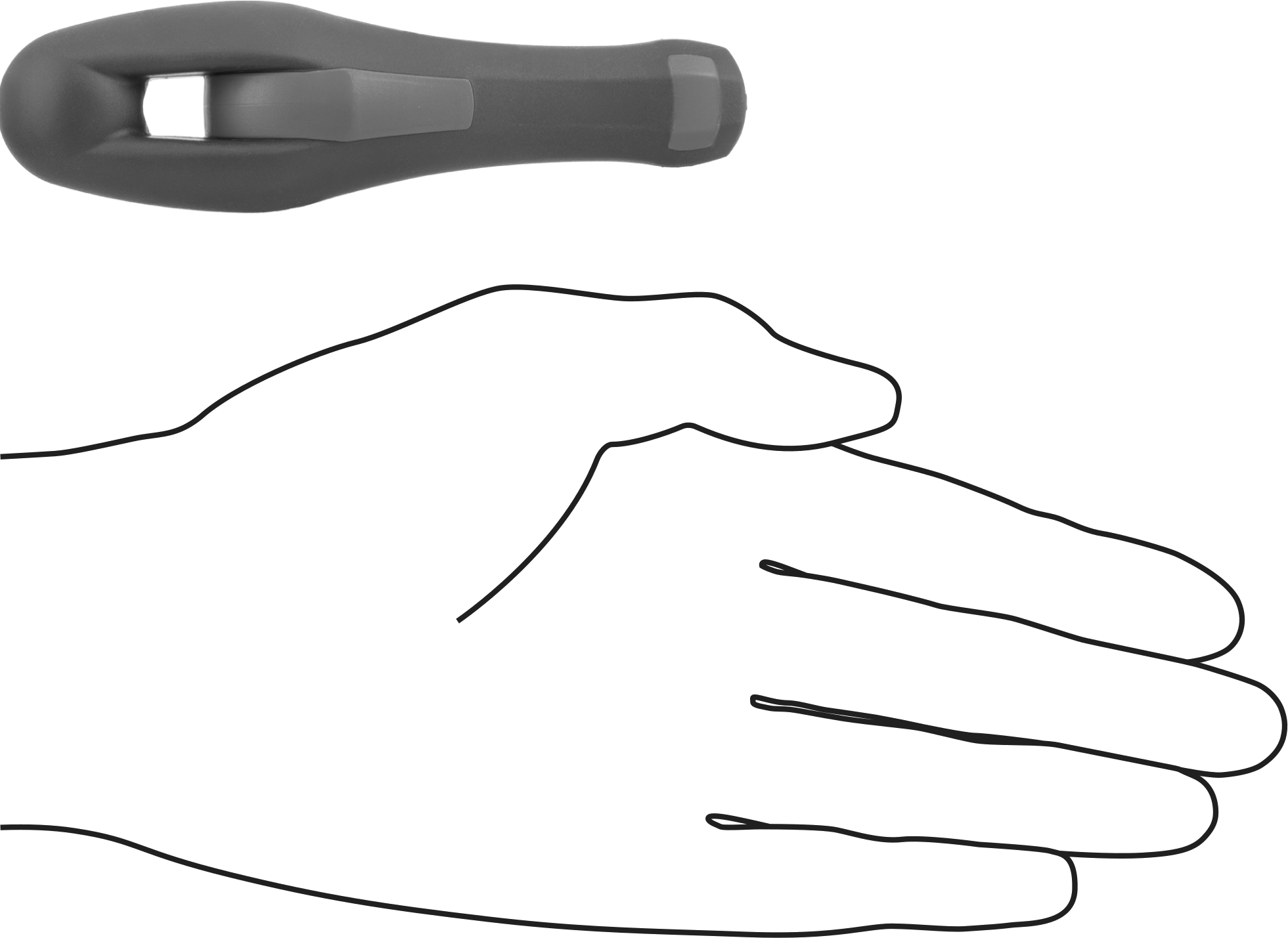 Takmalı Tutamak, 12“ ila 14” Uzunlukta Dosyalar için, 13/32" İç Uzunluk, Plastik