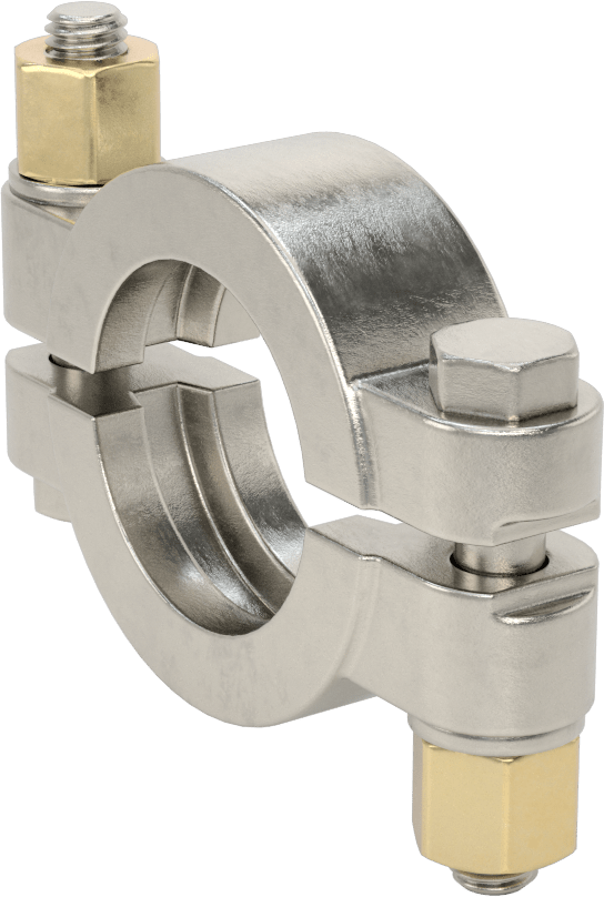 1" için Cıvatalı Paslanmaz Çelik Kelepçe, 1-1/4“ ve 1-1/2” Boru Dış Çapı Yüksek Parlaklıkta Hızlı Kelepçeli Sıhhi Boru Bağlantı Elemanı