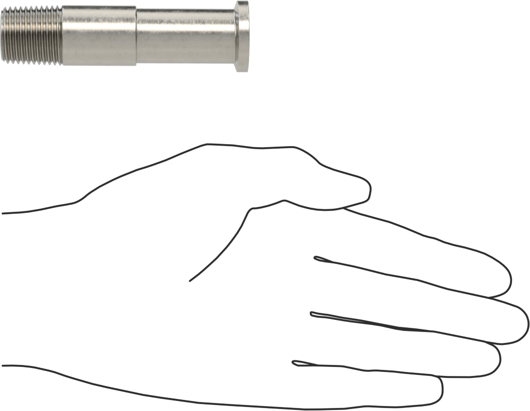 Yüksek Parlaklıkta Hızlı Sıkıştırmalı Sıhhi Boru Bağlantı Elemanı, 3/4" Boru Dış Çapı x 1/2 BSPT Erkek için Adaptör