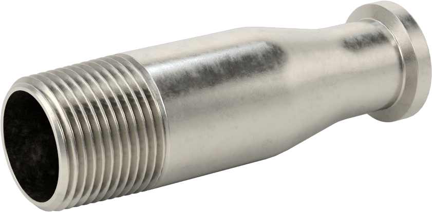 Yüksek Parlaklıkta Hızlı Sıkıştırmalı Sıhhi Boru Bağlantı Elemanı, 3/4" Boru Dış Çapı x 3/4 BSPT Erkek için Adaptör