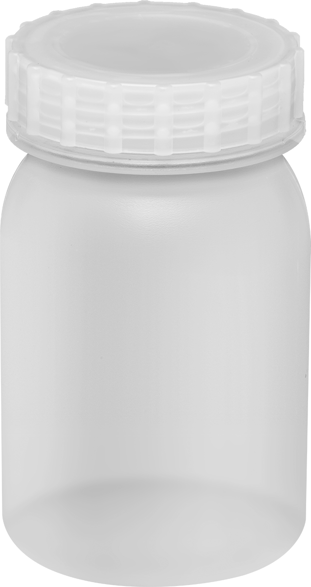 Yarı Şeffaf Polipropilen Plastik Kavanoz, 16 FL oz/475 ml Kapasite, 3-1/4" Çap