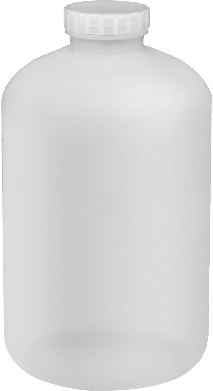 Yarı Şeffaf Polipropilen Plastik Kavanoz, 2 Galon/7575 ml Kapasite, 7-1/2" Çap